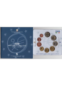 2009 - Divisionale I.P.Z.S. 9 monete Italia - Tiratura 22.000 Con 2 Euro 10 UEM